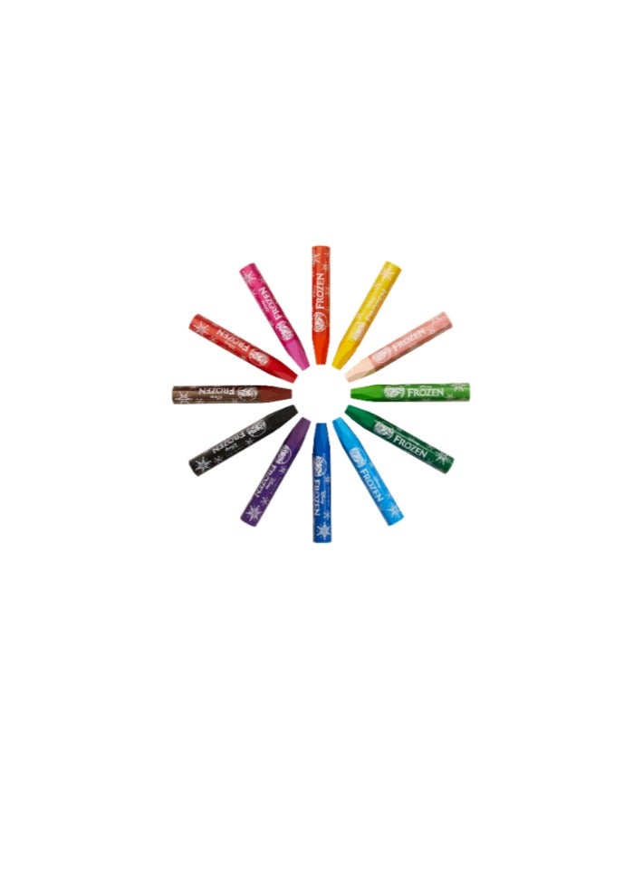 Frozen Elsa Disney Frozen Oil Pastels 12Pcs - Image 4