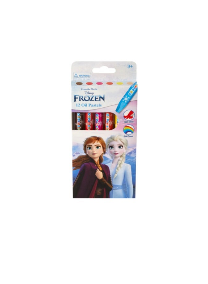 Frozen Elsa Disney Frozen Oil Pastels 12Pcs - Image 1
