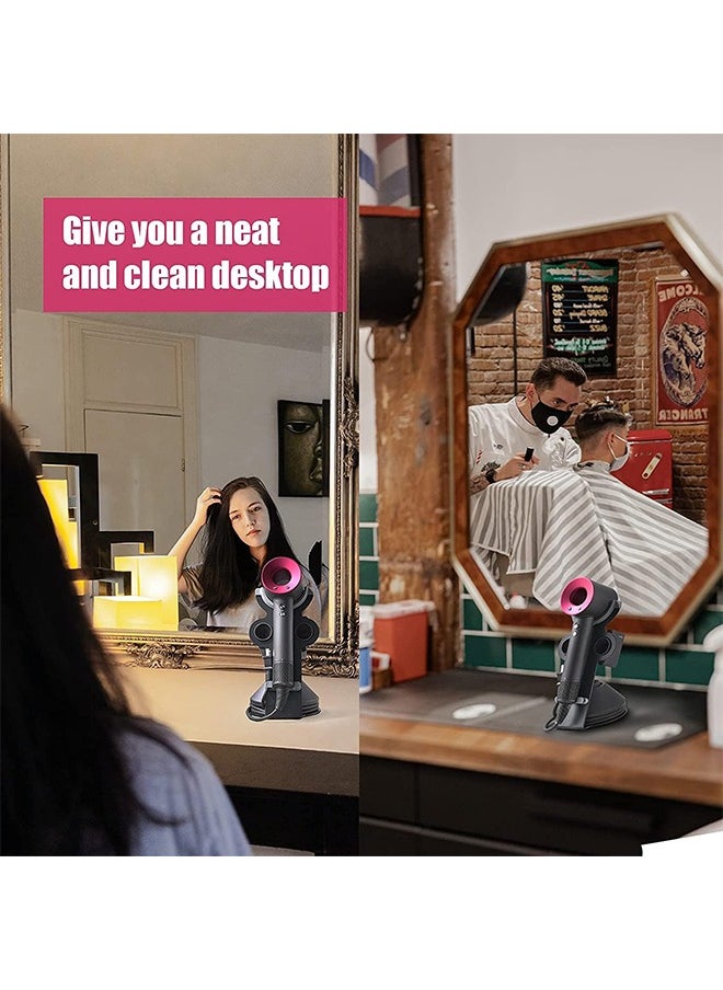 L&E Dryer Stand Compatible for Dyson Supersonic Hair Dryer, Accessory Organizer for Dyson Blow Dryer, Attachments Counter Storage Rack, Organizer for Dyson Hair Dryer  - Image 2