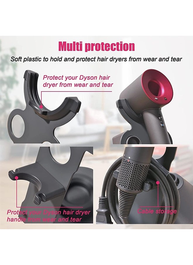 L&E Dryer Stand Compatible for Dyson Supersonic Hair Dryer, Accessory Organizer for Dyson Blow Dryer, Attachments Counter Storage Rack, Organizer for Dyson Hair Dryer  - Image 3