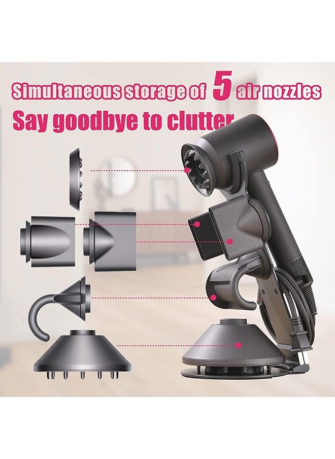 L&E Dryer Stand Compatible for Dyson Supersonic Hair Dryer, Accessory Organizer for Dyson Blow Dryer, Attachments Counter Storage Rack, Organizer for Dyson Hair Dryer  - Image 5