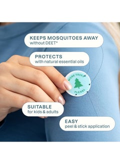 Mosquito Repellent Stickers (180 Pack) - Camping Patches for Kids & Adults, Natural DEET-Free, Essential Oil Infused - pzsku/Z1B8B743A43EE1B223D04Z/45/_/1738922453/fd975f2f-6ca9-49b1-9d91-8285da9032d7