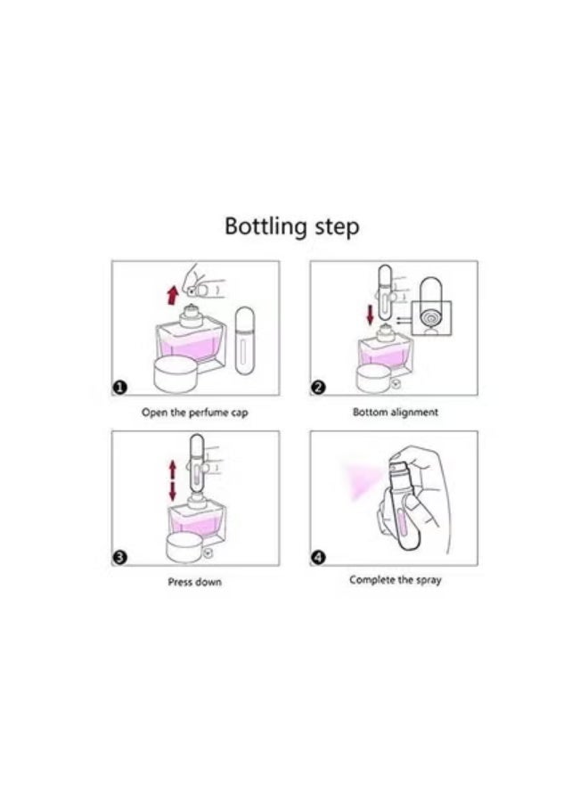 زجاجات بخاخ عطر محمولة عامة - عبوة واحدة قابلة لإعادة التعبئة، بخاخ سفر صغير متعدد الألوان - Image 5