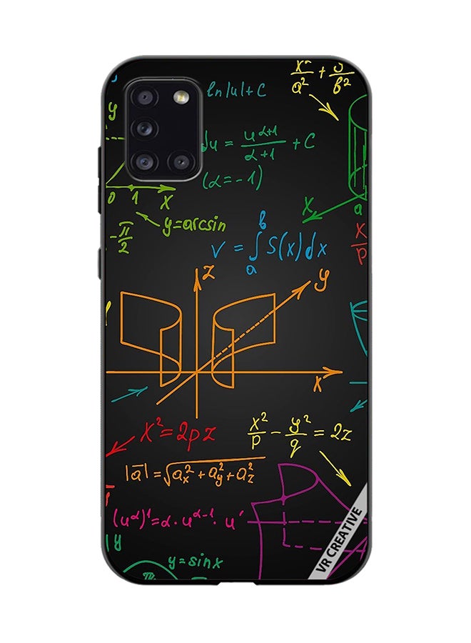VR CREATIVE Protective Case Cover For Samsung Galaxy A31 Maths Formula Design Multicolour - Image 1