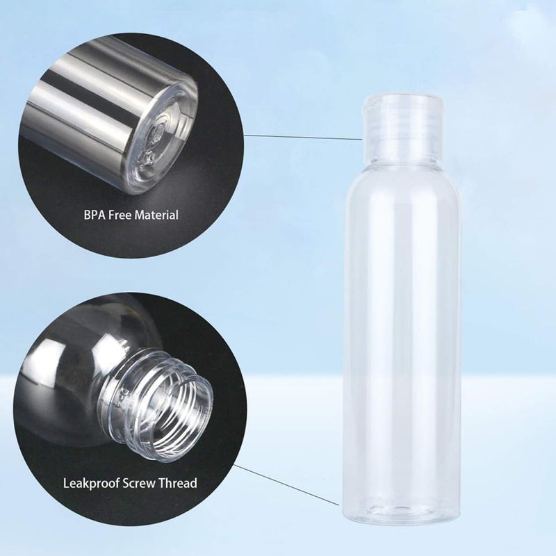 Ipetboom 6pcs 120ml Flip Cap Refillable Empty Shampoo Lotion Bottles Travel Sub-bottles Cosmetic Dispensers for Toiletries - Image 4