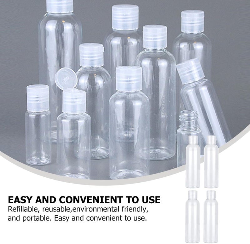 Ipetboom 6pcs 120ml Flip Cap Refillable Empty Shampoo Lotion Bottles Travel Sub-bottles Cosmetic Dispensers for Toiletries - Image 3