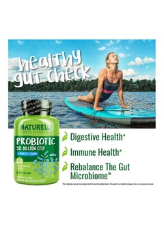 NATURELO Probiotic 50 Billion CFU And 11Probiotic Strains -formulated to support immune and digestive health 60 Delayed Release Dietary Spplement  - Image 5