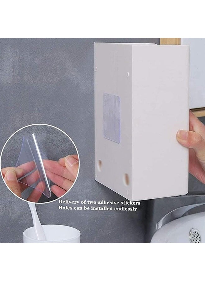 Bukela Tissue Box Holder,Wall Mounted/Under Cabinet Paper Roll Holder Towel Stand/Dispenser Shelf for Kitchen,Toilet,Pantry Utility Room Laundry Storage Organizer,Rectangular Paper Holder Boxes  - Image 3