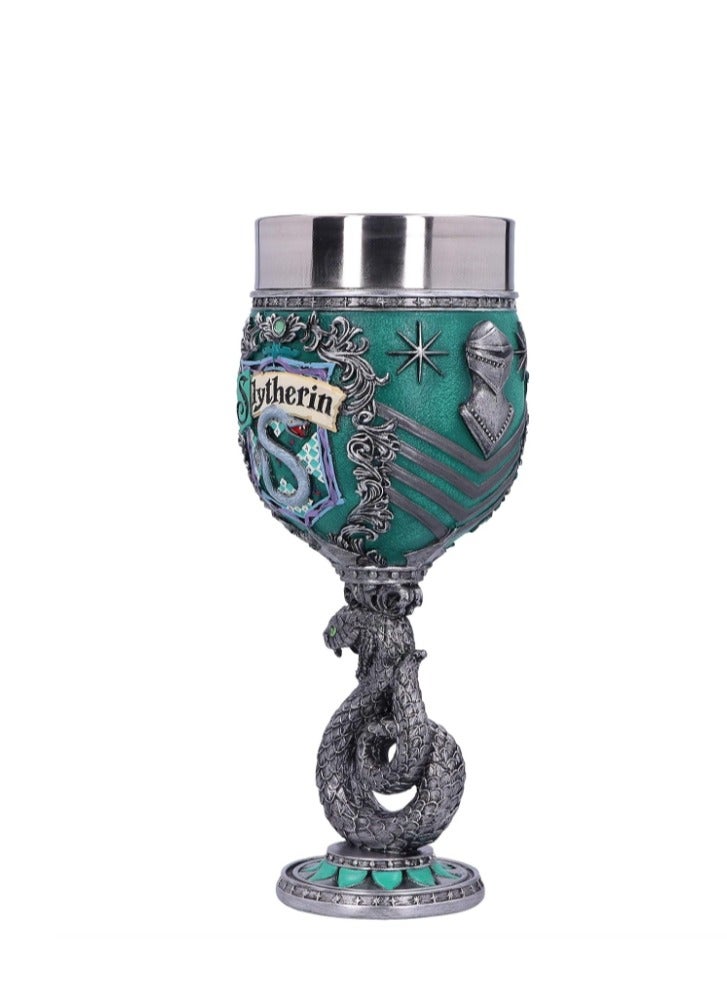 general Nemesis Now Harry Potter Slytherin Hogwarts House Collectaible Goblet Resin Green Silver - Image 2