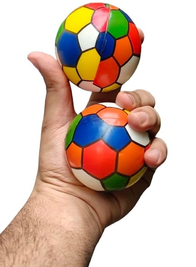 Parakh Colourful Soccer Design Soft Sponge Balls, Pack of 2, Multicolour, Small Size - Image 3