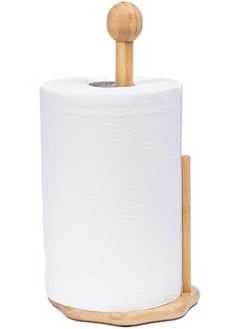 MOMENT Bamboo Roll Holder Countertop Tissue Stand Bamboo Paper Towel Holder Kitchen Paper Towel Stand Tissue Holder Paper Towel Holders Tissue Paper Bamboo Toilet (Octagon Shape)  - Image 2