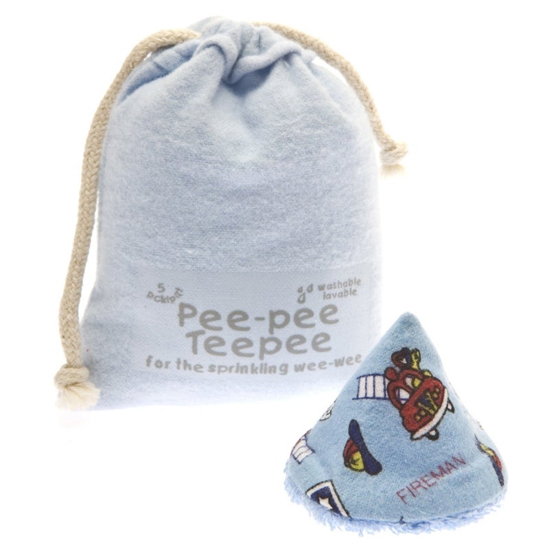 Beba Bean Pee Pee Teepee Firedog with Laundry Bag 5 Pieces Baby boy Pee Shield Babyboy Essentials Baby boy Diaper Cover for Boys Teepee Pee Shield Pee Covers - Image 2