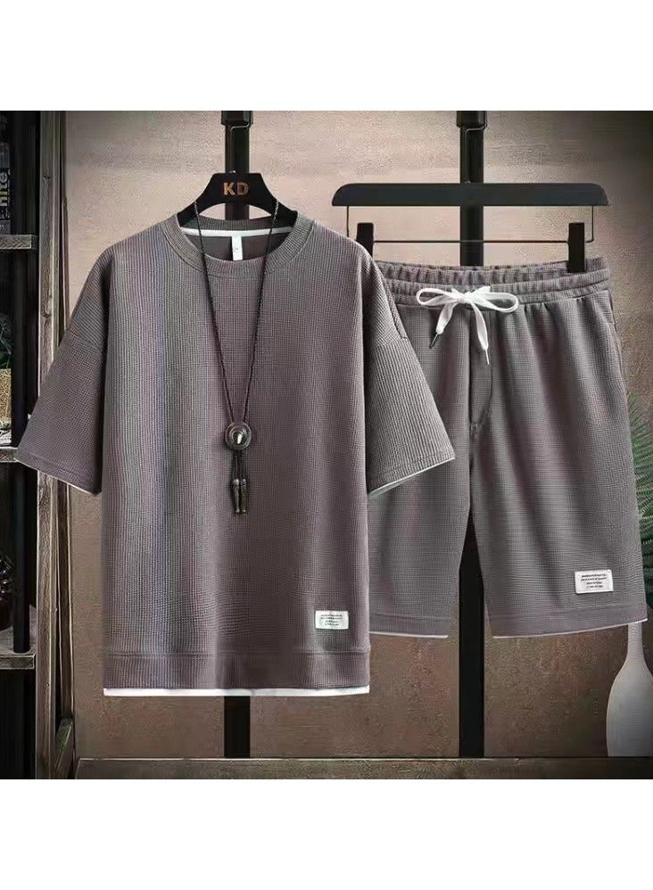 KUYING New Fashion Versatile Short Sleeve Set  - Image 1