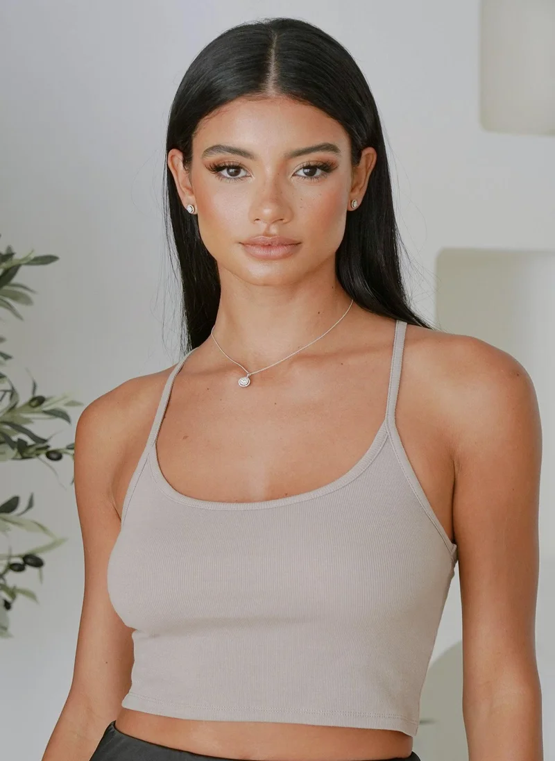 NOMAD Organic Cotton Rib Strappy Top