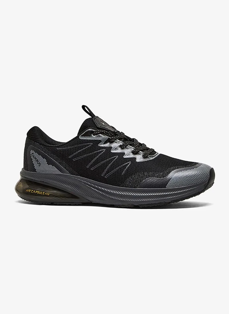 كامبس Men Begin Marathon Sublimation Lace-Up Running Shoes-Black