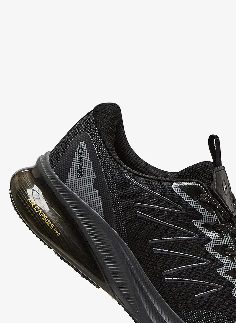 Campus Black Men Begin Marathon Sublimation Lace-Up Running Shoes-Black for Men | Best Price UAE
