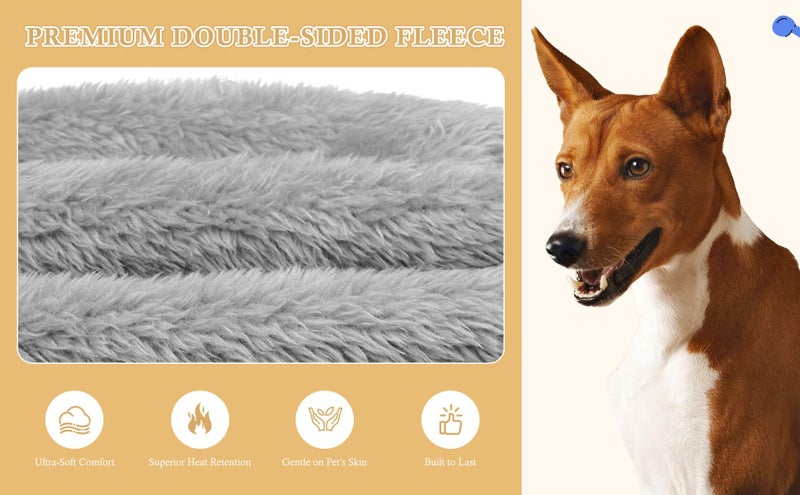 Waoduld 4XL Dog Sweaters for Large Dogs,Dog Hoodie,Warm Fuzzy Fleece Sweatshirt with Hood & Pocket,Leash Hole,Cozy Cold Weather Pet Clothes Sweater Hoodie for Large Dogs(Grey,4XL) - Image 3