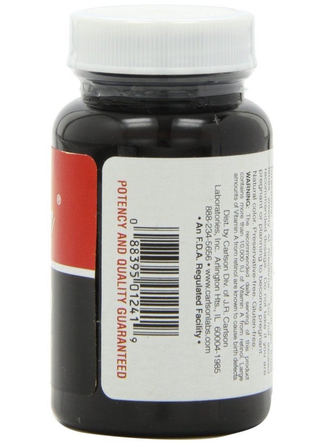 Carlson فيتامين أ ود 25000/1000 وحدة دولية 100 كبسولة لينة - Image 4