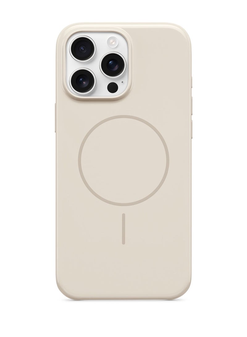 iPhone 16 Pro Max Case - Magsafe, Scratch-Resistant Protective Cover, Slim Fit, Microfiber Lining - Ash-White - Image 1