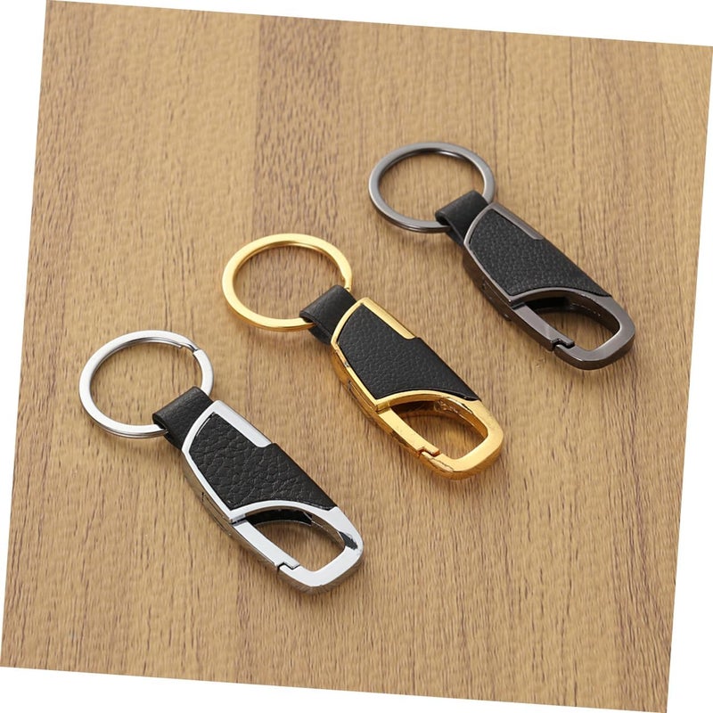 OUNONA 3pcs Metal Car Keychain Keyring Accessory for Car Keys Keychain for Men Key Organizer - Image 5