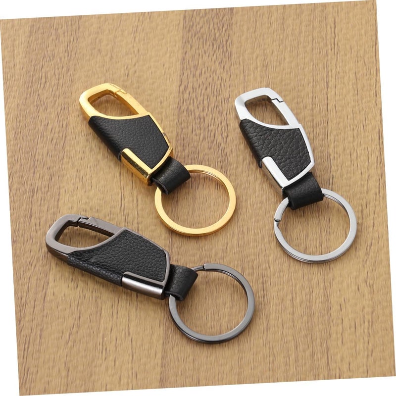 OUNONA 3pcs Metal Car Keychain Keyring Accessory for Car Keys Keychain for Men Key Organizer - Image 3