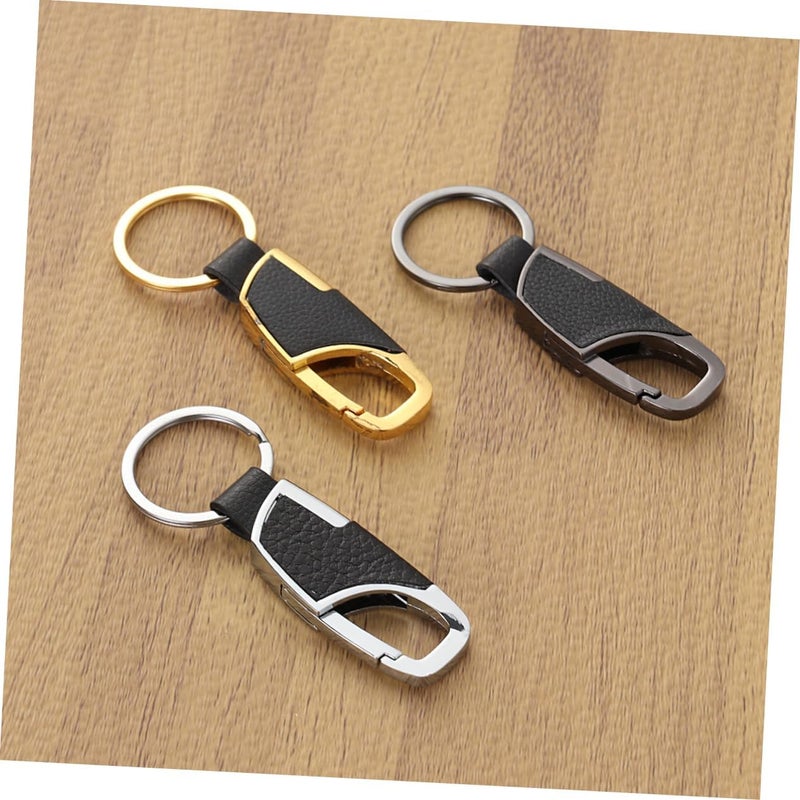 OUNONA 3pcs Metal Car Keychain Keyring Accessory for Car Keys Keychain for Men Key Organizer - Image 2