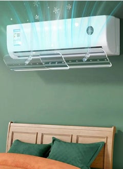 Generic Adjustable Air Conditioner Deflector PVC Air Flow Deflector with 270° Adjustable Ac Wind Deflector ,Air Conditioning Wind Shield Universal，Air Diverter Cover Anti-Wind Baffles for Home Office（18*50-102CM）MKS-248  - Image 2