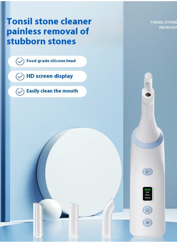 Electronic tonsil stone removal kit visualization, clear view, oral cleaning care tool