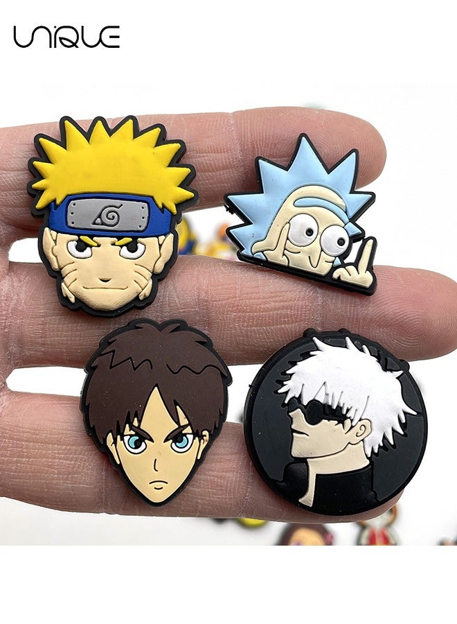 Unique 20 Pieces Japanese Anime Character Collection Shoe Buckles, Cartoon Anime Collection Series Charm Shoes Charm Crocodile Hole Shoes for Kids, Boys, Girls, Men and Women Party Gifts - Image 4