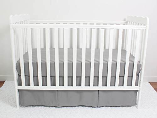 CaSaJa 3-Pack Fitted Crib Sheets Set for Baby Boys, Extra Soft Breathable 9" Deep Mattress Sheet for Standard Toddler Bed 28x52, Cozy Washable Microfiber Nursery Sheets, 2 Navy Blue/1 Charcoal Gray - Image 3