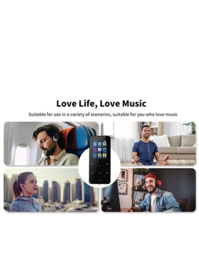 Metal Bluetooth MP3 Player with Touch Screen - 16GB Internal Memory + 128GB Expandable Card, Recording, FM, Bluetooth, and Speaker Function - Image 3
