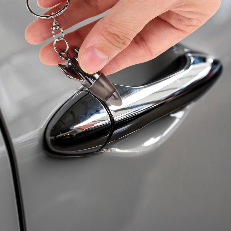 ULTECHNOVO Car Anti-static Keychain Body Static Remover Plastic Static Electricity Discharger Stick for Vehicle Door in Gray - Image 5