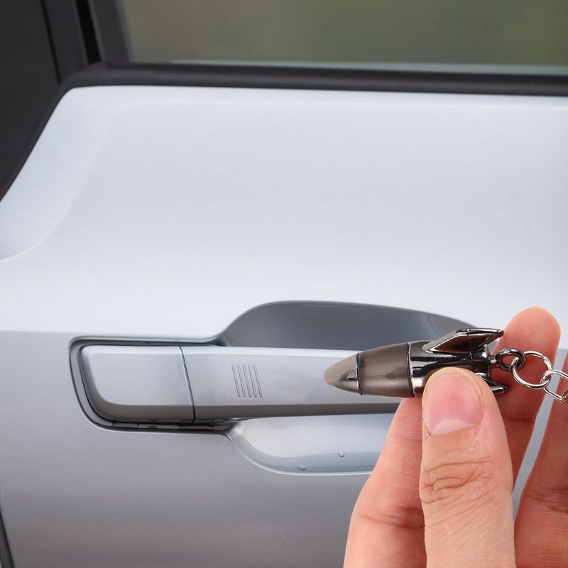 ULTECHNOVO Car Anti-static Keychain Body Static Remover Plastic Static Electricity Discharger Stick for Vehicle Door in Gray - Image 4