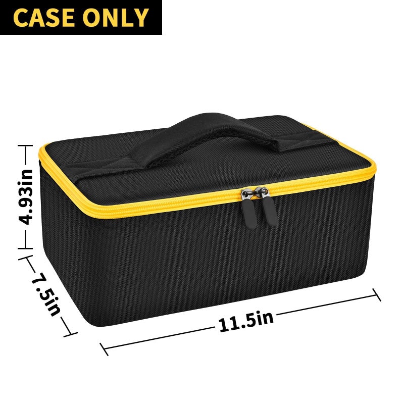 Tanmqin Bag Compatible with DEWALT 20V MAX Cut Off Tool 3 in 1 Brushless (DCS438B), Storage Case Carrying Holder Organizer for Charger, Batteries, Cutting Wheel and Other Accessories (Box Only) - Image 4