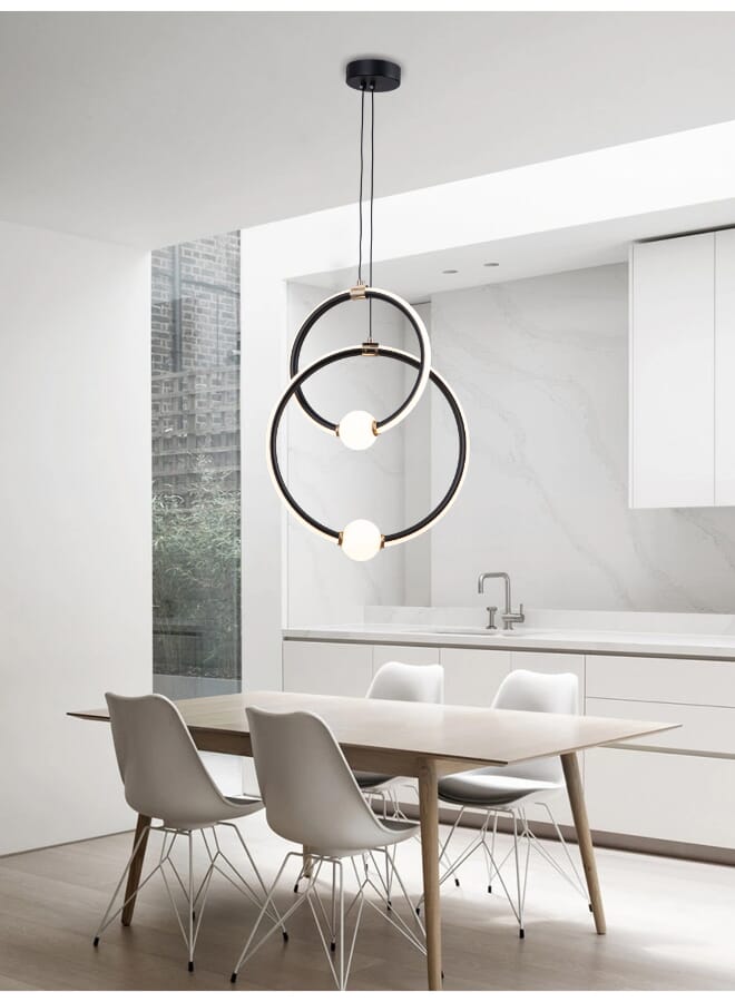 Best Power Modern Pendant Ceiling Light 6121-2 – 3 Lighting Levels, 85W LED Hanging Lamp with Adjustable 80cm Length – Elegant Design for Dining Room, Living Room & Bedroom - Image 1