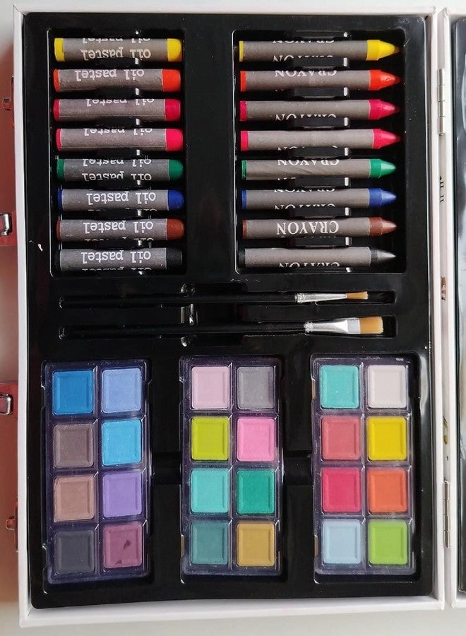 Peeplvalue مجموعة أدوات الرسم والتلوين للأطفال من بيبل فاليو، 64 قطعة، حقيبة صغيرة للرسم والتلوين، هدية مثالية لأعياد ميلاد الأولاد والبنات - عبوة من قطعة واحدة - Image 4