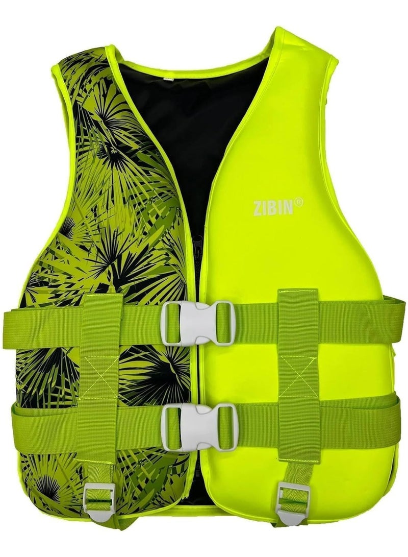 Swim Essentials Men Neoprene Swimming vest for Adult Men & women Vest Sea Boat Vests Swimming Accessories Size X-Large for 75 to 90 Kg - Yellow - Image 1