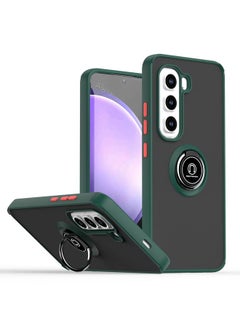 For Infinix Hot 50 Pro 4G Q Shadow 1 Series TPU + PC Phone Case with Ring(Dark Green)