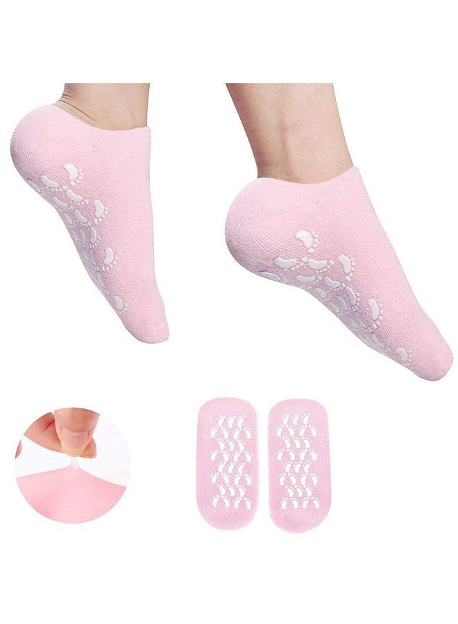 Clopic Clopic Spa Moisturizing Gel Socks For Dry Feet And Ankles - Helps Repair Cracked Skincare Gel Therapy And Softens Feet (Pack of 1Pair, Random Color) - Image 2
