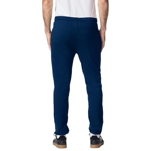 Gildan mens Fleece Elastic Bottom Sweatpants With Pockets, Style G18100 Pants, Navy, Small US - Image 3