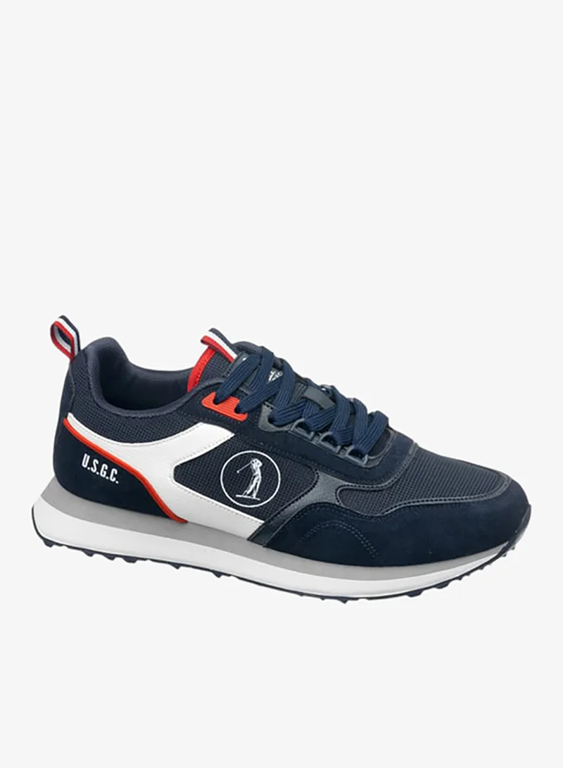 U.S. Polo Assn. NAVY Men's Panelled Lace-Up Sneakers for Men | Best Price UAE