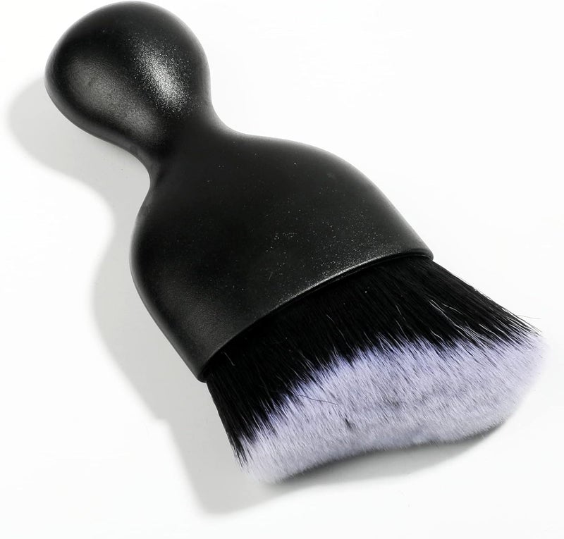 AOCISKA Car Interior Detailing Brush,Soft Bristle Cleaning Brush Car Detailing Brush Dusting Brush,Car Interior Cleaning Tool,Auto Detail Brush Car Dash Duster Brush (Black&White) - Image 1