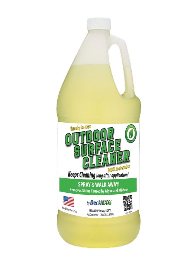 DeckMAX MAX Defender Ready-to-Use Outdoor Cleaner | Eliminates Stains from Mildew, Algae & Lichen | Multi-Surface Cleaner for Decks, Patios, Driveways, Siding, Concrete, Vinyl, Wood, Fences & Outdoor Surfaces - Image 1