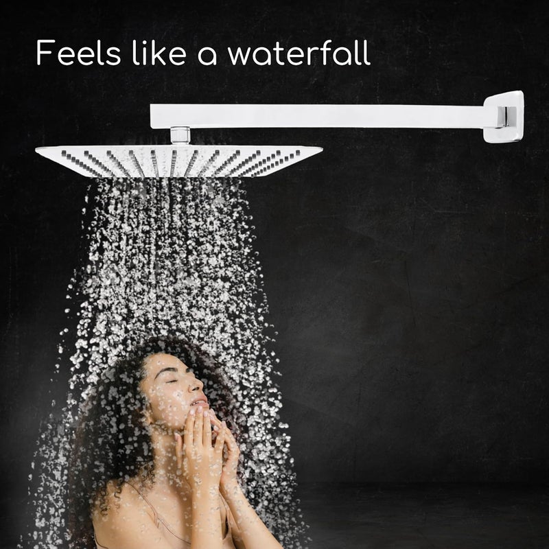 RiverSoft RSRS100 Rain shower 10 inch x 10 inch without arm SS304 Grade Chrome - Image 4