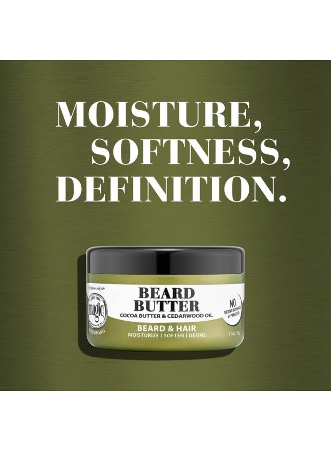 Softsheen-Carson Magic Shaving Beard Grooming Kit for Men with Cedarwood Oil, Includes Beard Butter, Scrub and Cleanser, Gift Set for Facial Hair Care,1 kit - Image 4