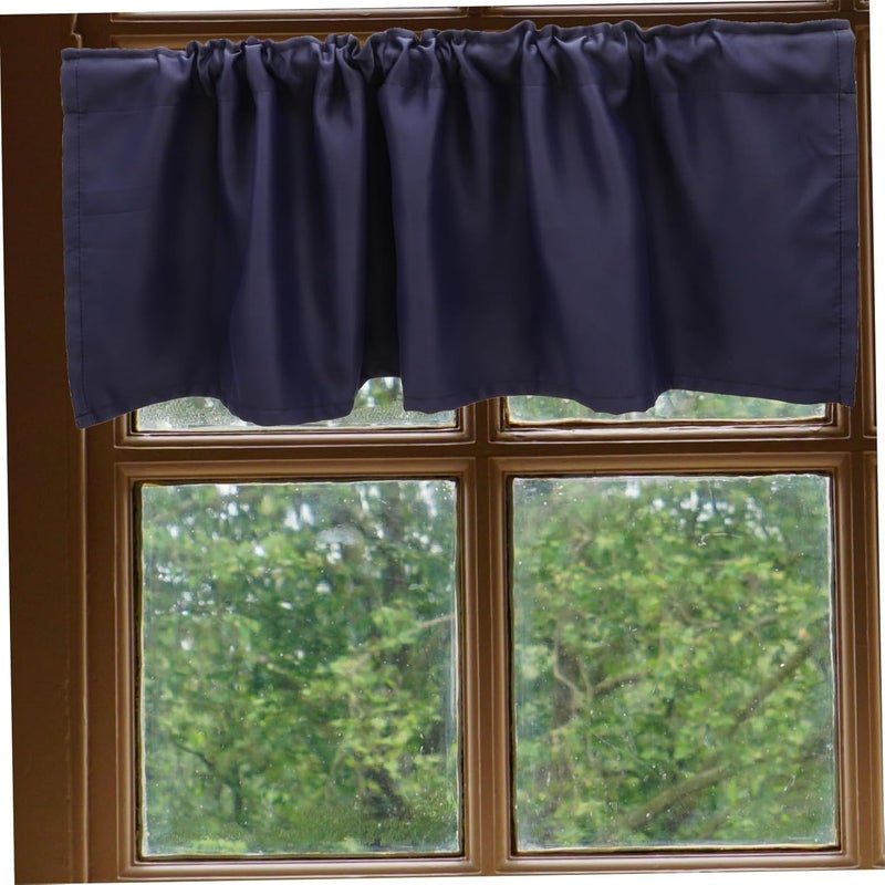 ABOOFAN Farmhouse Kitchen Valance Curtain Window Treatment for Kitchen Bedroom Living Room Light Filtering Privacy Protection Material - Image 4