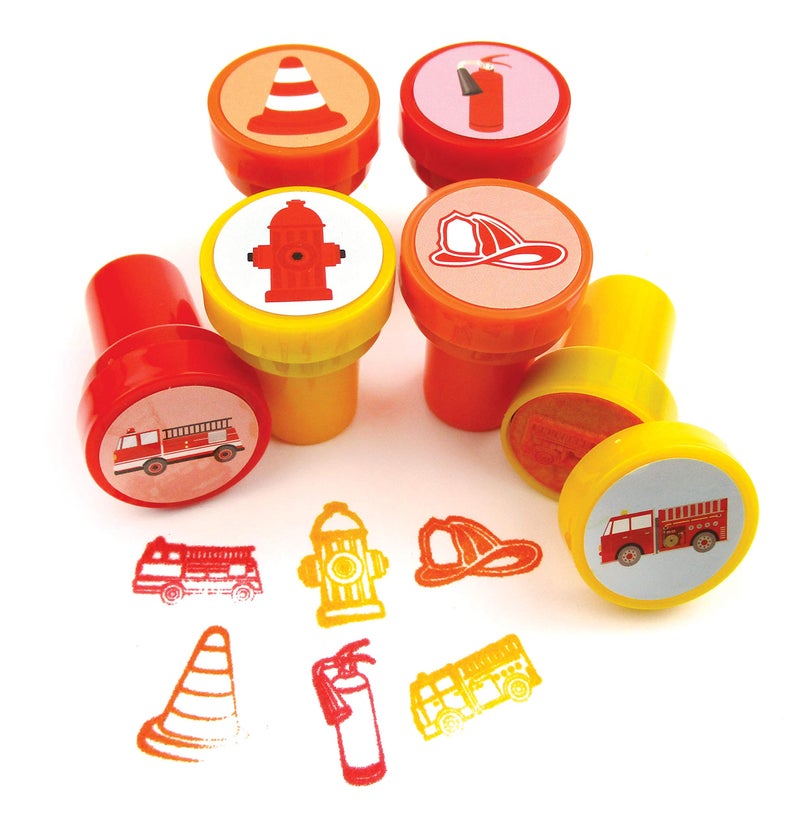 TINYMILLS 24 Pcs Firetrucks Stampers for Kids - Image 2