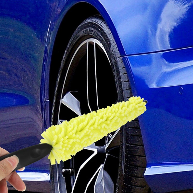 🚗 مجموعة فراشي تنظيف إطارات السيارة بهيكل فعال لصيانة سهلة للحواف - Image 3