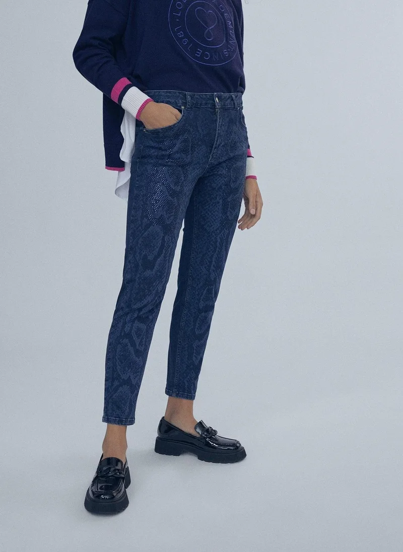 Lola Casademunt Jeans with rhinestone detail