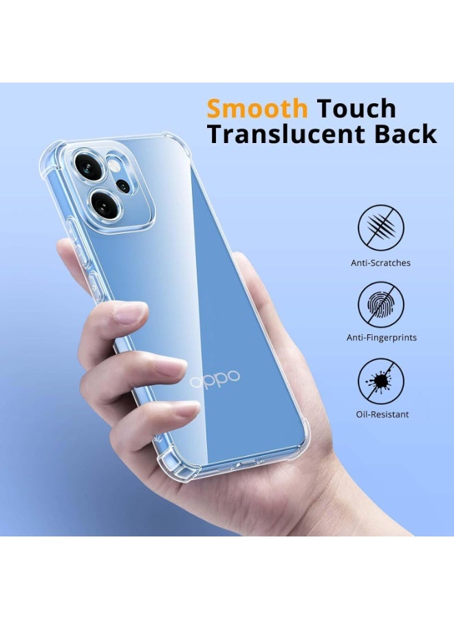 Case for OPPO Reno 15 Pro, Ultra Slim Crystal Clear Anti-Scratch Bumper Cover Flexible Soft TPU Anti-Fall Reinforced Corner Shockproof Transparent Case for Reno 15 Pro - Image 2